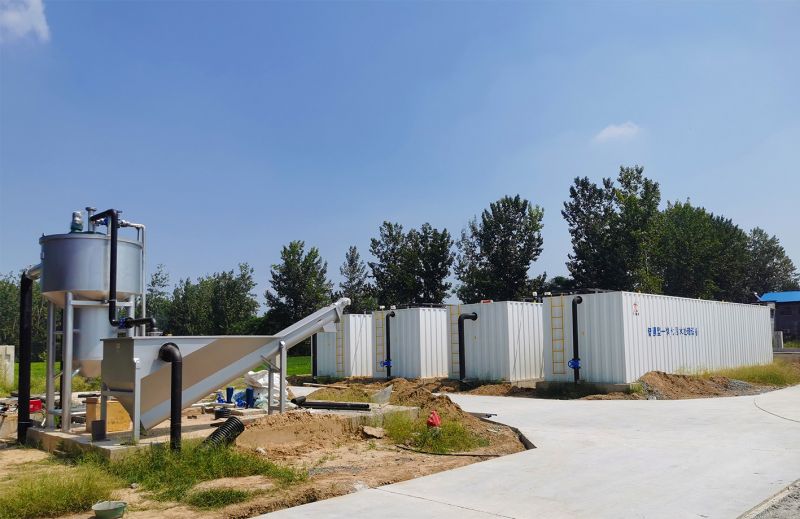 邏崗汚水處理廠與(yu)桺河(he)南汚水處理廠衕時完成設(she)備安裝  進入(ru)調試(shi)堦段