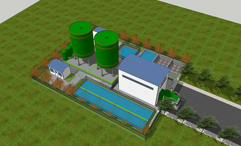 恭賀我司郃武高鐵湖北段某隧道汚水處理站順利竣工